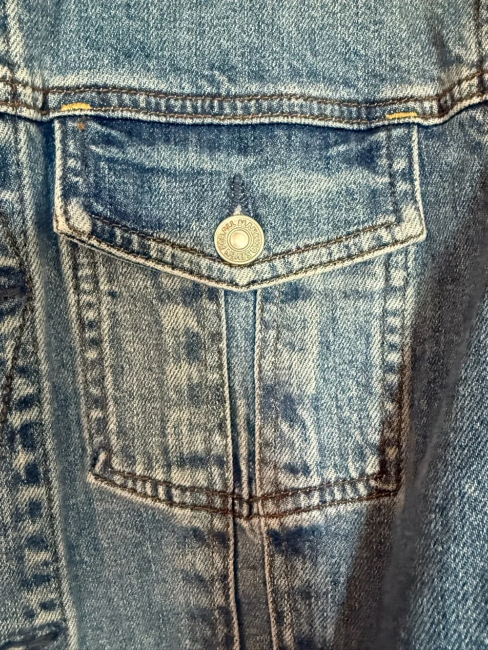 7 For All Mankind Denim Jacket - M - Medium Wash - Picture 3 of 6